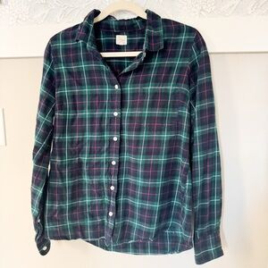 J.crew Plaid Button-Up Shirt